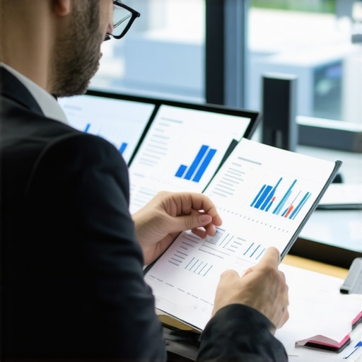 Accountant using digital tools for financial support and audit preparation