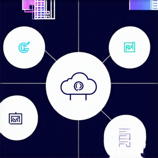 Diagram showing how cloud accounting, payroll, and audit tools connect to maintain business finances.