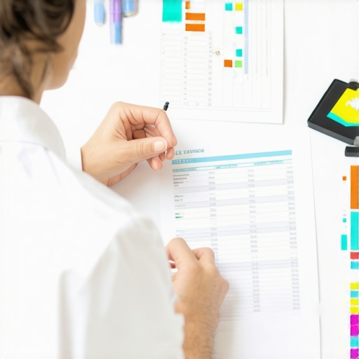 Accountant analyzing financial statements with a business owner, focusing on expense categories.