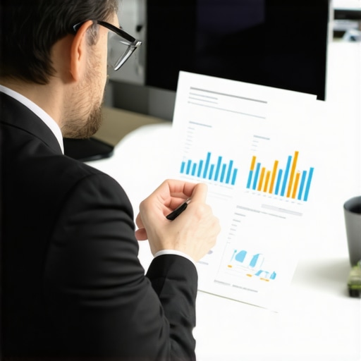 Accountant reviewing financial documents with a startup founder.