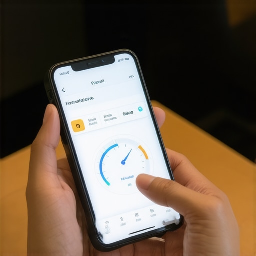 Person demonstrating a mileage tracking app on their smartphone to ensure accurate business trip records.