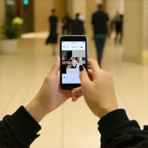 Person taking photos of receipts for expense documentation during a business trip.