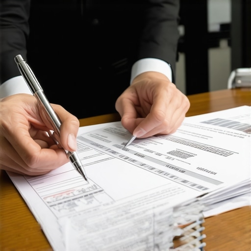 Business owner and CPA discussing financial documents closely, illustrating thorough vetting and partnership