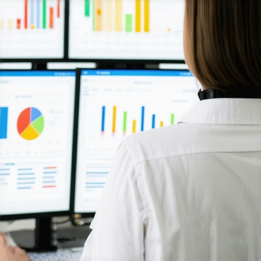 Finance professional examining payroll and tax spreadsheets for compliance