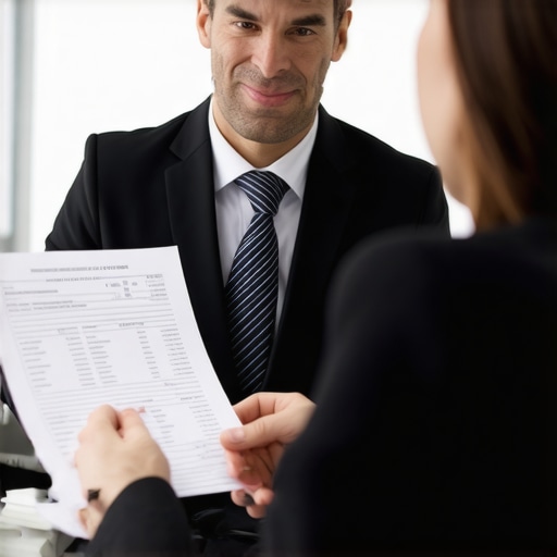 Business owner consulting with CPA over financial documents