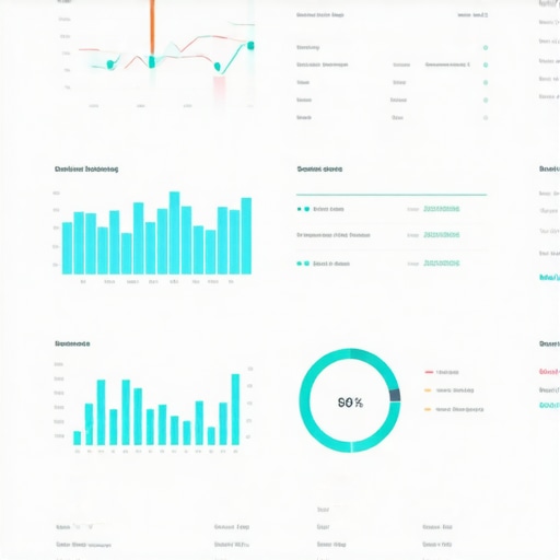 Dashboard showing financial metrics with charts and graphs
