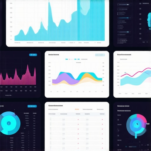 A high-tech digital dashboard displaying predictive analytics and trend graphs for business finances.