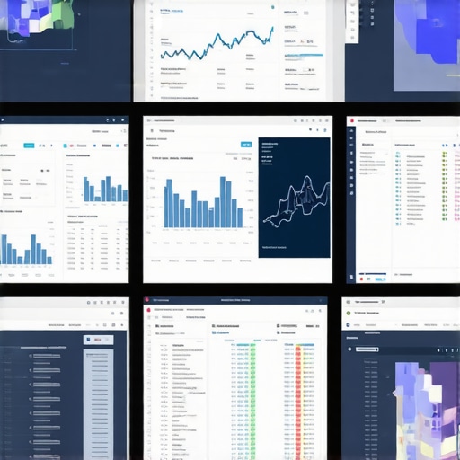Accountant working with digital dashboards and financial management software