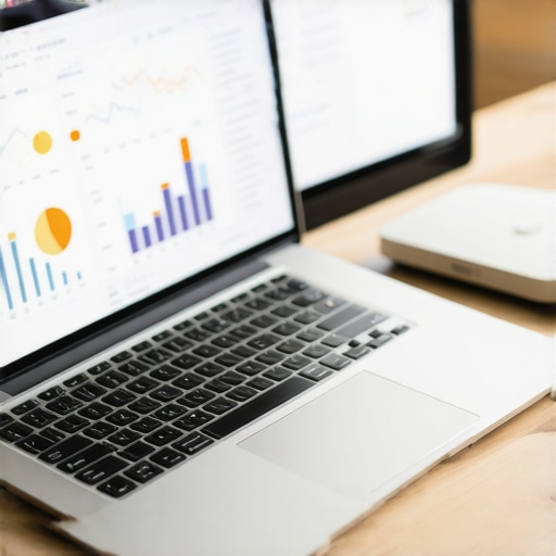 A clean, organized workspace with financial software and documents ready for review