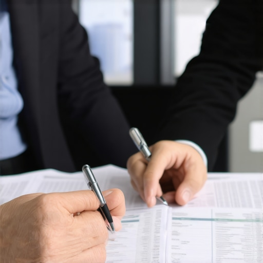 Business owner and CPA analyzing expense reports together to improve categorization and financial accuracy.