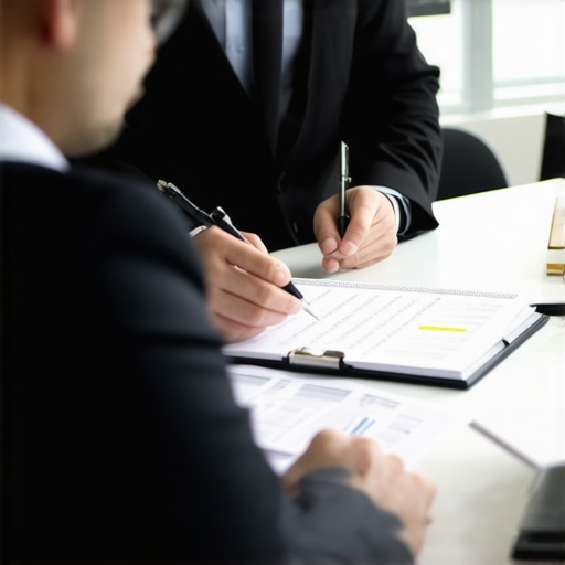 Business owner and accountant discussing financial strategy for year-end income shifting