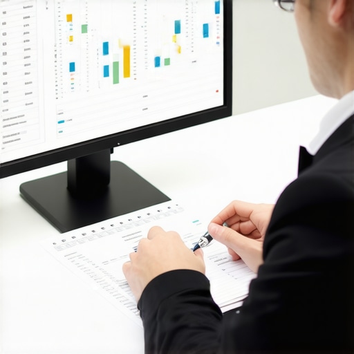 CPA examining financial documents for tax gap detection