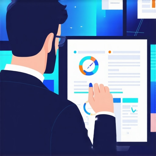 Accountant managing financial software on a computer