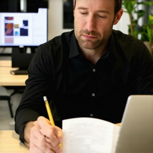 Business owner analyzing employee contracts and classification criteria for remote workers.