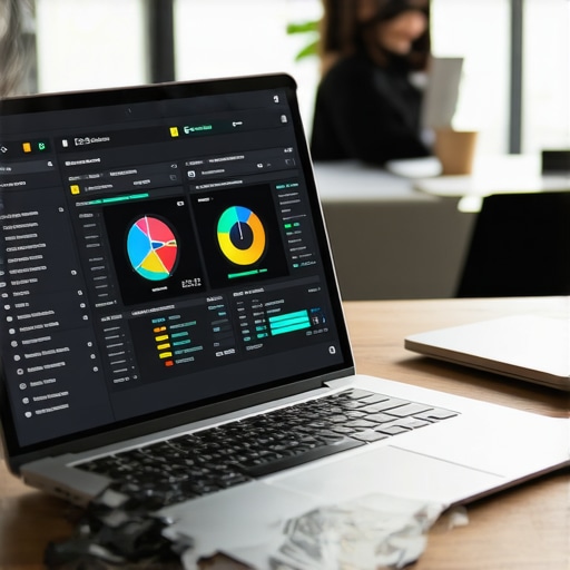 Professional using advanced financial software to manage business growth and tax planning.