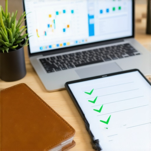 Audit Ready Financial Strategy Setup A professional workspace organized for strategic tax planning and audit defense.