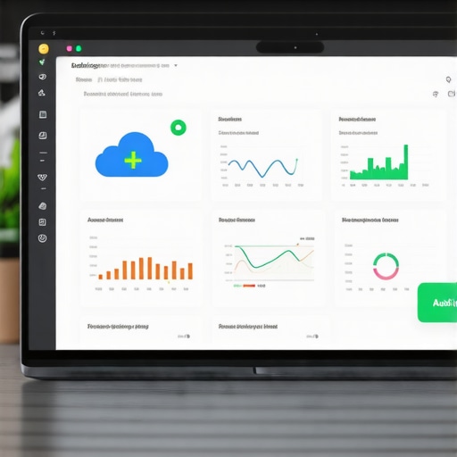 Automated Financial Dashboard for Audit Readiness A digital screen displaying organized business finances and cloud accounting tools.