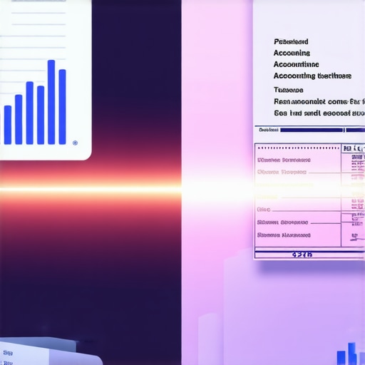 Bridging Accounting Software and Tax Returns Visual representation of reconciling business accounting software with official tax filings.