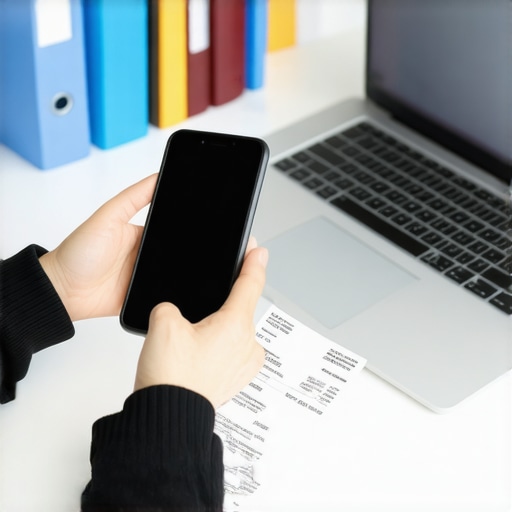 Building a Digital Receipt Archive for Tax Defense A small business owner scanning a receipt to maintain a digital document trail for future audits.