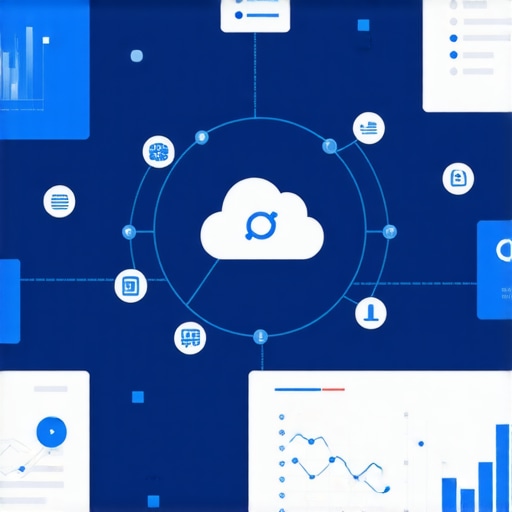 Cloud Financial Tech Stack Dashboard Real-time cloud accounting dashboard showing business financial metrics and integrations.