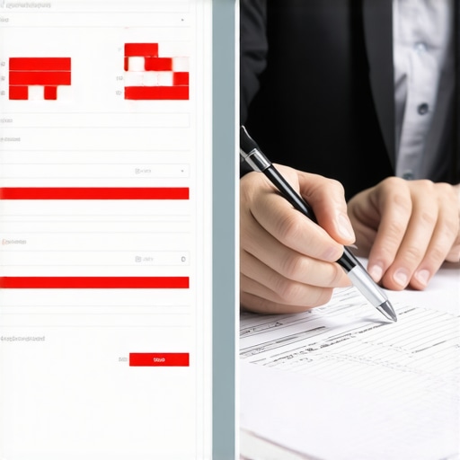 Digital payroll software interface with errors compared to detailed manual ledger reconciliation.