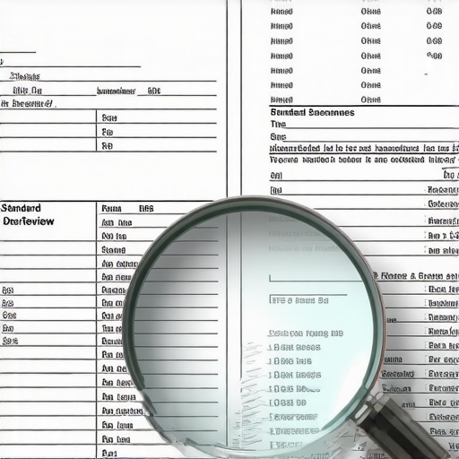 Magnifying glass identifying discrepancies between ledger and tax return