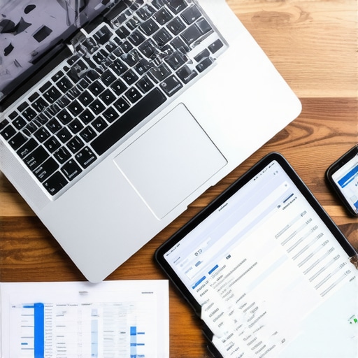 A business owner organizing fixed assets and scanning receipts for tax preparation