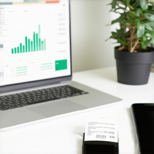 Digital accounting tools and receipt scanning for business maintenance