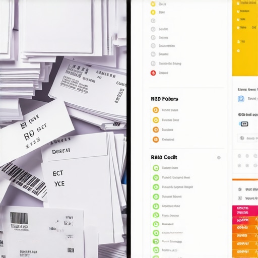 Digital Tax Organization vs Paper Clutter A comparison between messy paper accounting and organized digital audit support folders.