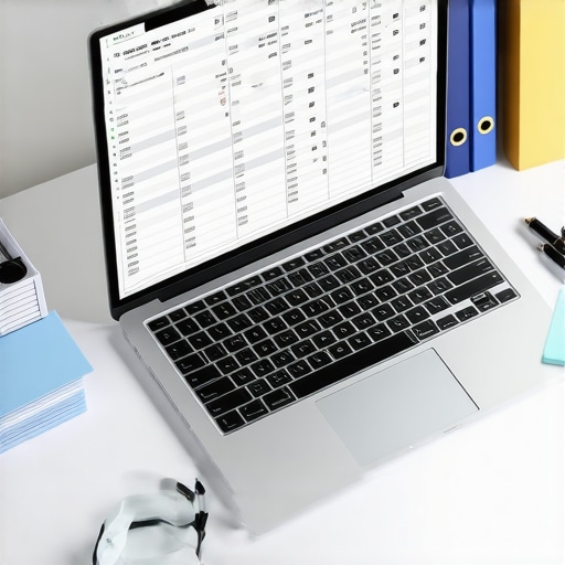 Essential Startup Audit Preparation A laptop and magnifying glass used for a startup financial audit