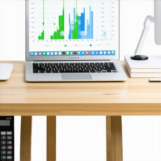 Professional workspace for business accounting and financial maintenance