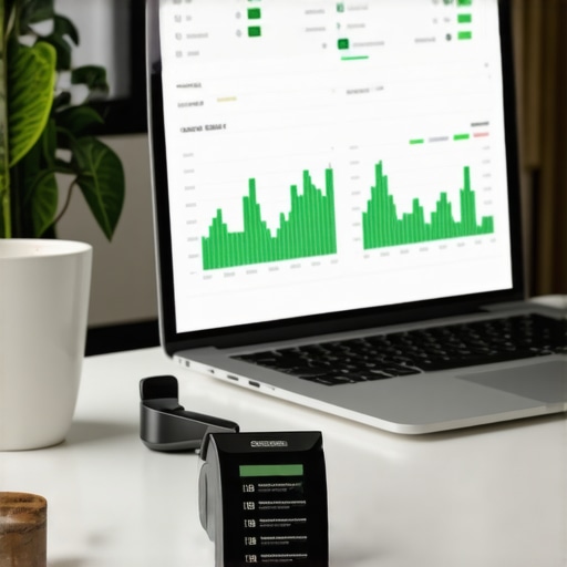 Maintaining Financial Accuracy Tools Professional workspace with financial software and receipt scanning tools.