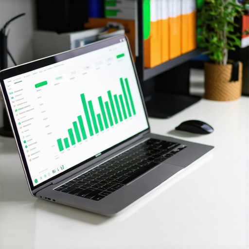 Maintaining Organized Business Financials Modern digital accounting dashboard and organized financial file system for audit protection.