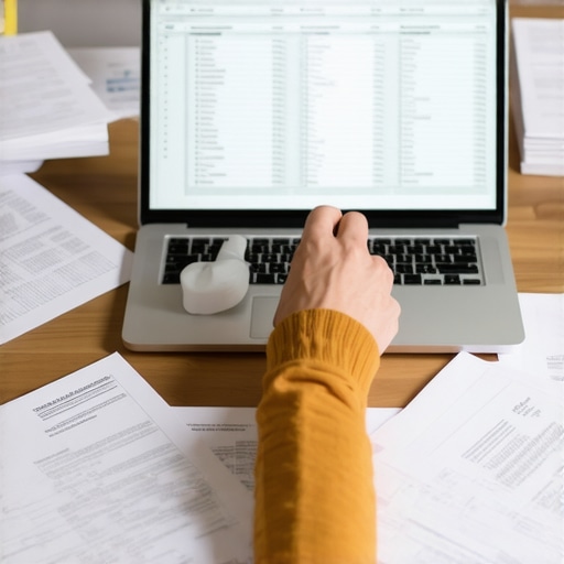An entrepreneur performing a deep manual reconciliation of bank statements to clean up a general ledger.