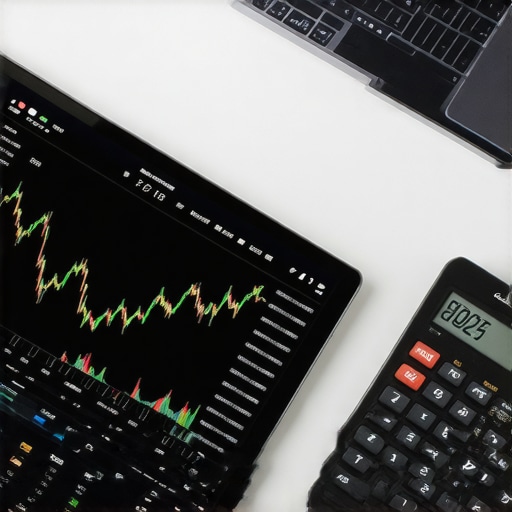 A professional workspace showing digital tools used for real-time business financial tracking and automation.
