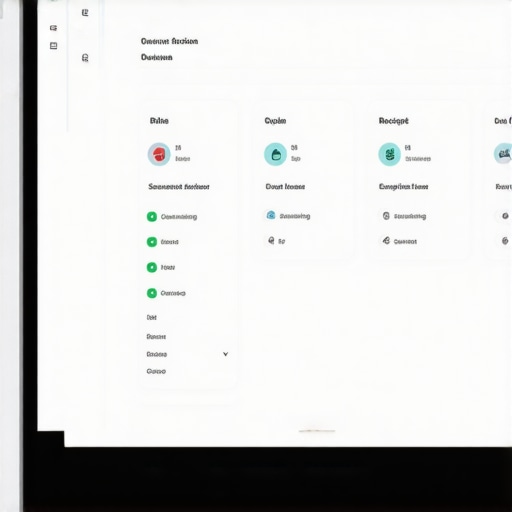Modern Cloud Accounting Dashboard and Tools A clean digital ledger showing successful reconciliation and financial document organization.