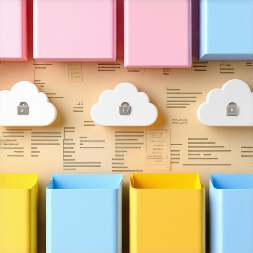 Digital interface showing secure cloud storage for financial records and tax documentation.