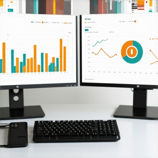 Modern Corporate Financial Management Dashboard A professional workplace setting showing cloud accounting tools and financial reports for a C-Corp.