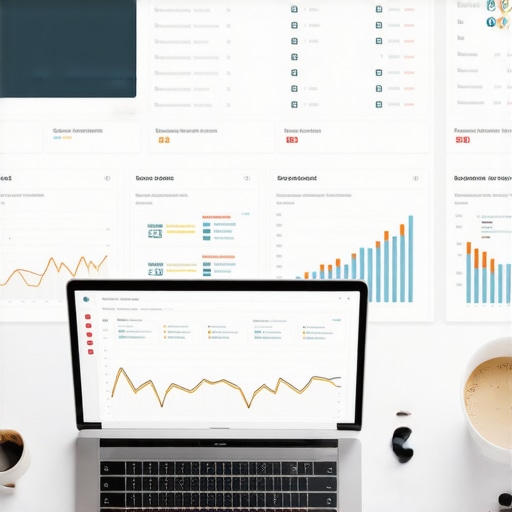 A sleek digital accounting interface showing real-time business growth and compliance tracking.