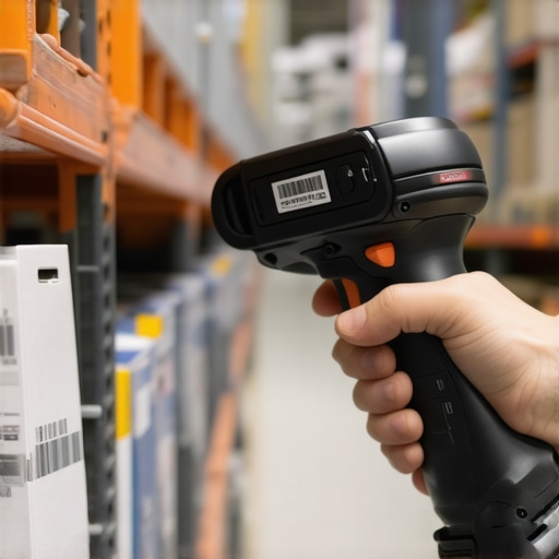 Industrial handheld scanner for accurate inventory tracking in a warehouse