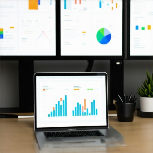 Modern Scalable Financial Dashboard A clean professional workspace showing financial data visualization for business scaling