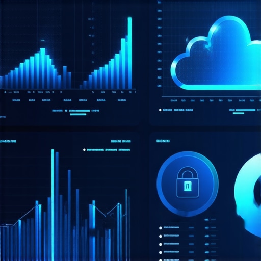 A high-tech digital interface displaying real-time financial data and security protocols for a growing business.