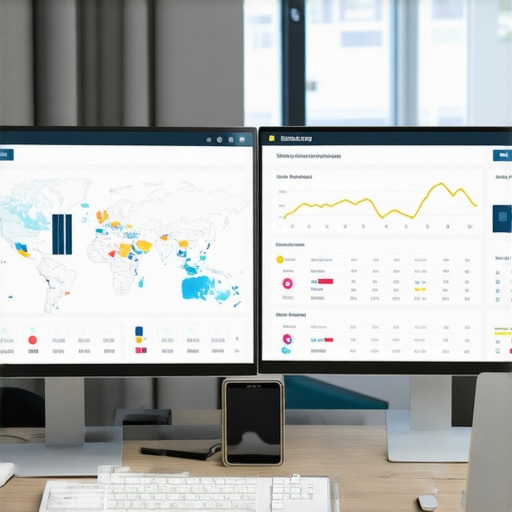 A digital financial dashboard showing multi-state tax compliance and nexus tracking data.