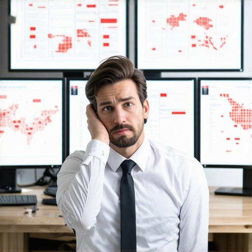 Navigating the Hidden Risks of Payroll Automation Business owner analyzing complex tax compliance data on multiple screens