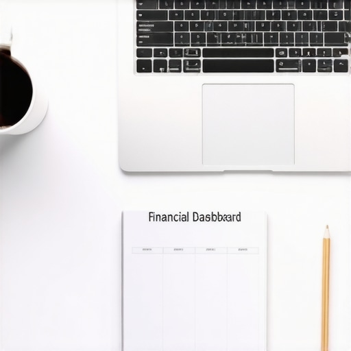 Organized Business Bookkeeping System A clean workspace showing organized financial records and a professional accounting dashboard.