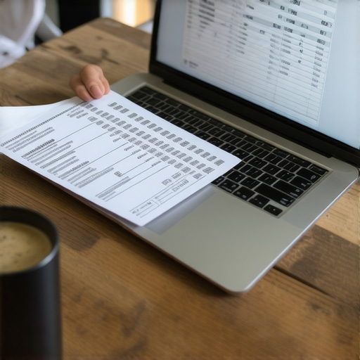 A business owner reconciling digital ledgers with paper receipts to avoid tax season stress.