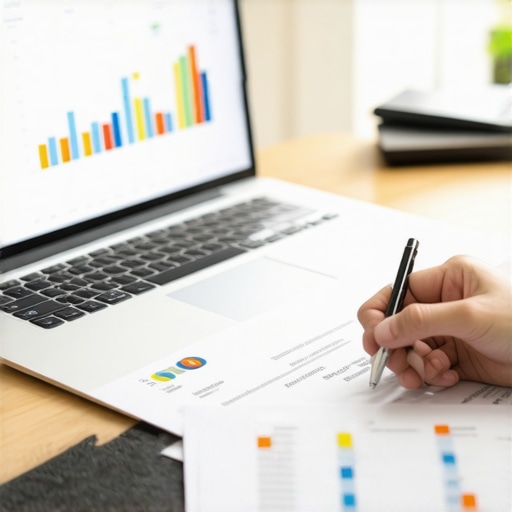 Proactive Tax Planning and Audit Support An entrepreneur reviewing financial documents to prepare for audit support and tax defense.