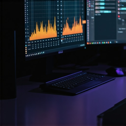 Professional Business Financial Dashboard A clean digital workspace showing financial software and accounting tools for business scaling.