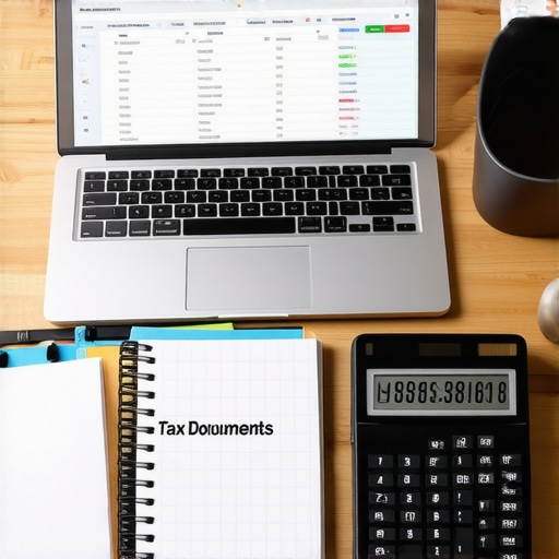 A clean workspace showing tools for corporate tax compliance and payroll tracking.
