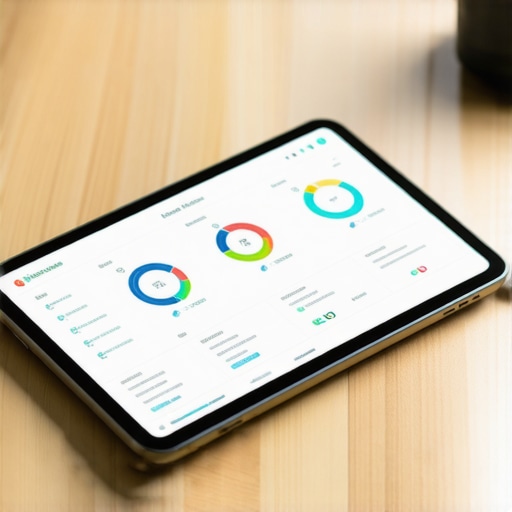 Real-Time Financial Monitoring Dashboard Digital dashboard displaying business financial metrics and tax projections.